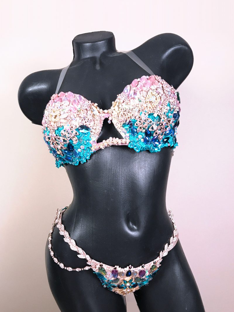 rhinestone bikini top